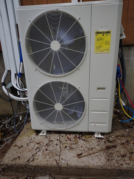 Dual HVAC Condensers — Plumbing & HVAC project by NC Total Construction